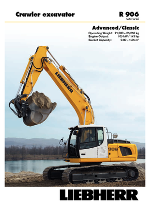 Koparki gąsienicowe Liebherr R 906 Classic