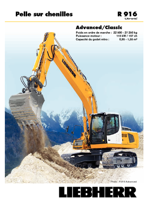 Koparki gąsienicowe Liebherr R 916 Advanced