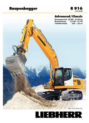 Koparki gąsienicowe Liebherr R 916 Advanced