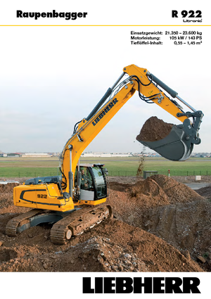 Koparki gąsienicowe Liebherr R 922
