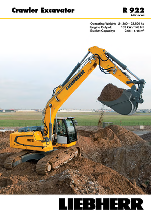 Koparki gąsienicowe Liebherr R 922