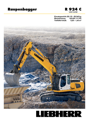 Koparki gąsienicowe Liebherr R 924 C Litronic HDSL