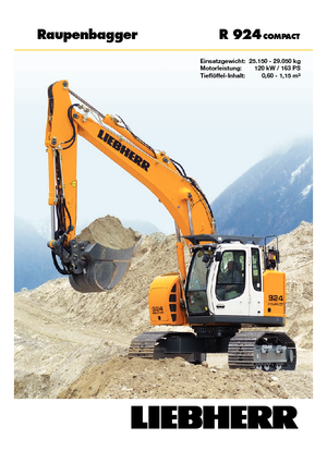 Koparki gąsienicowe Liebherr R 924 Compact