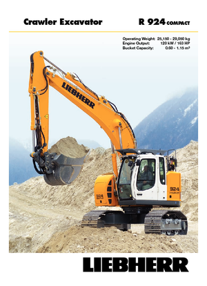 Koparki gąsienicowe Liebherr R 924 Compact