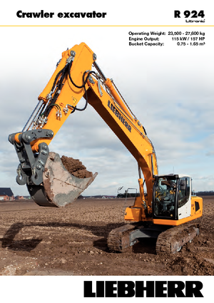 Koparki gąsienicowe Liebherr R 924