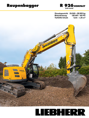 Koparki gąsienicowe Liebherr R 926
