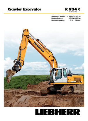 Koparki gąsienicowe Liebherr R 934 C Litronic