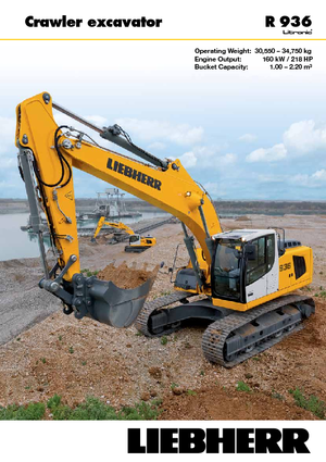Koparki gąsienicowe Liebherr R 936