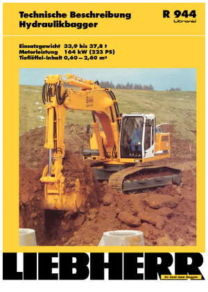 Koparki gąsienicowe Liebherr R 944 Litronic HD-SL