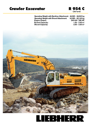 Koparki gąsienicowe Liebherr R 954 C Litronic