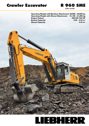 Koparki gąsienicowe Liebherr R 960 SME