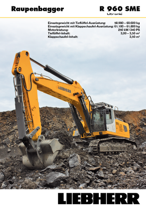 Koparki gąsienicowe Liebherr R 960 SME