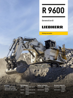 Koparki gąsienicowe Liebherr R 9600