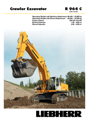 Koparki gąsienicowe Liebherr R 964 C Litronic