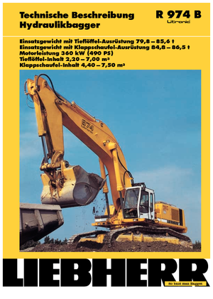 Koparki gąsienicowe Liebherr R 974 B Litronic HD