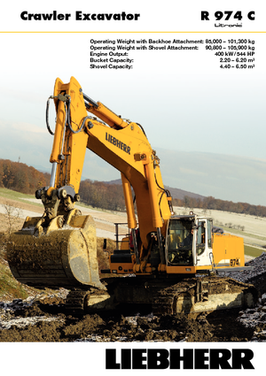 Koparki gąsienicowe Liebherr R 974 C Litronic