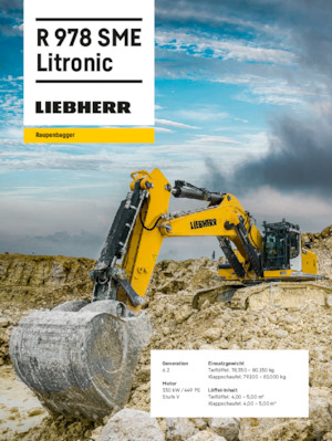 Koparki gąsienicowe Liebherr R 978 SME Litronic 