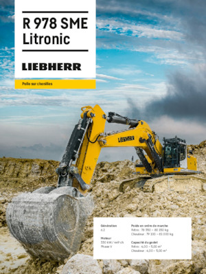 Koparki gąsienicowe Liebherr R 978 SME Litronic 