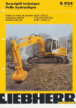 Koparki gąsienicowe Liebherr R 924 