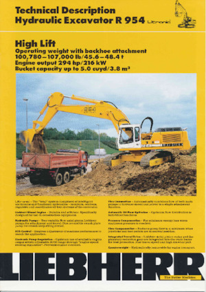 Koparki gąsienicowe Liebherr R 954B 