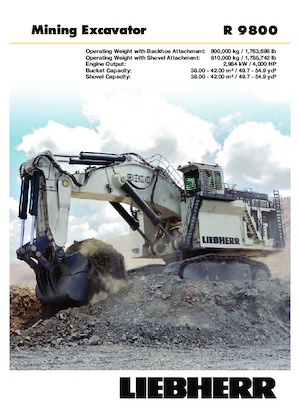 Koparki gąsienicowe Liebherr R 9800 