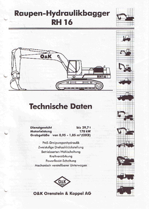 Koparki gąsienicowe O&K RH 16