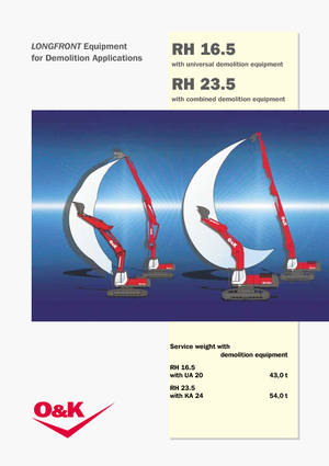 Koparki gąsienicowe O&K RH 16.5
