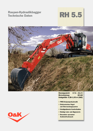 Koparki gąsienicowe O&K RH 5.5