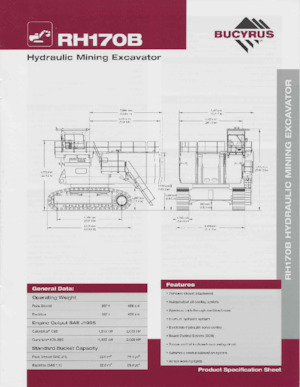 Koparki gąsienicowe Bucyrus RH170B