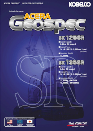Koparki gąsienicowe Kobelco SK 135 SR 2