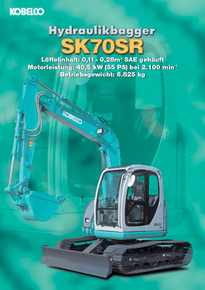 Koparki gąsienicowe Kobelco SK 70 SR