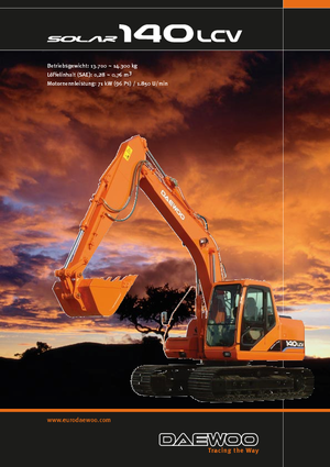 Koparki gąsienicowe Doosan Solar 155 LC-V