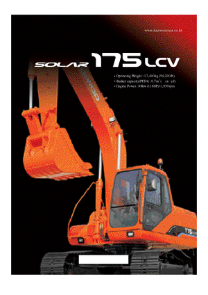 Koparki gąsienicowe Doosan Solar 175 LC-V