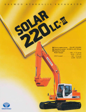 Koparki gąsienicowe Daewoo SOLAR 220 LC-III