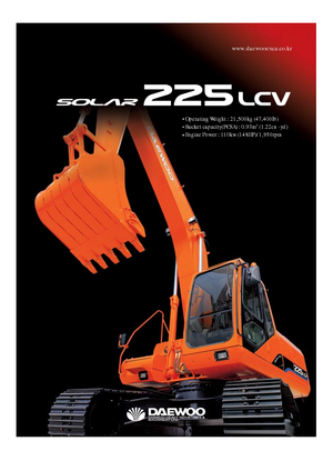Koparki gąsienicowe Doosan Solar 225 LC-V