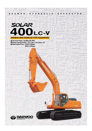 Koparki gąsienicowe Doosan Solar 400 LC-V