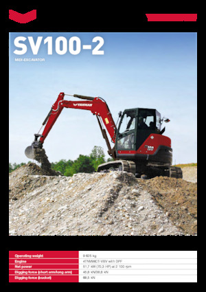 Koparki gąsienicowe Yanmar SV100-2 
