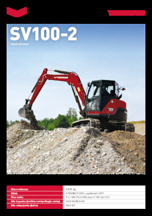 Koparki gąsienicowe Yanmar SV100-2 