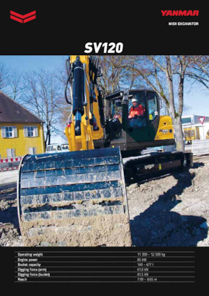 Koparki gąsienicowe Yanmar SV120