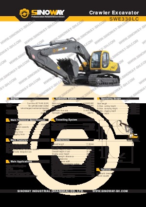 Koparki gąsienicowe Sinoway SWE330LC