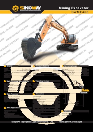 Koparki gąsienicowe Sinoway SWME460