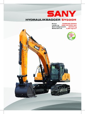 Koparki gąsienicowe Sany SY500H