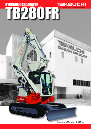 Koparki gąsienicowe Takeuchi TB 280 FR