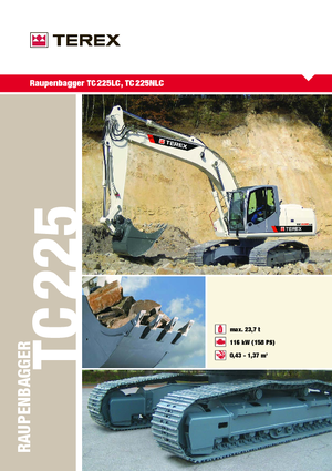Koparki gąsienicowe Terex TC 225