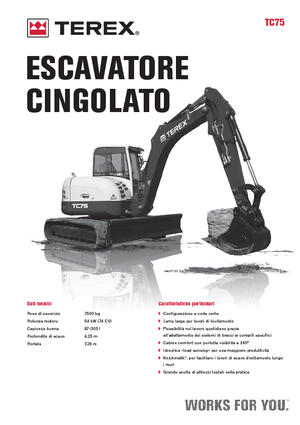 Koparki gąsienicowe Terex TC 75