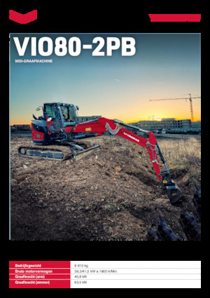 Koparki gąsienicowe Yanmar ViO80-2PB 