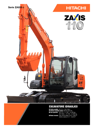 Koparki gąsienicowe Hitachi ZX 110-3