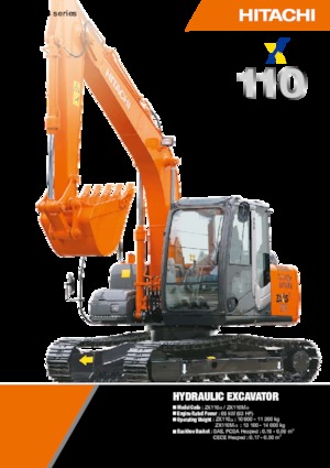 Koparki gąsienicowe Hitachi ZX 110 M 3