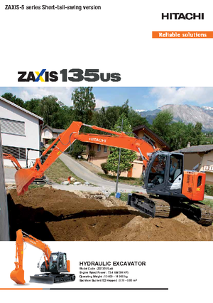 Koparki gąsienicowe Hitachi ZX 135 US-5