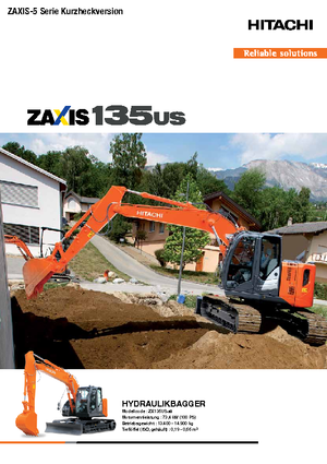Koparki gąsienicowe Hitachi ZX 135 US-5